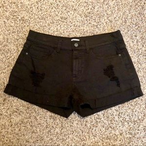 Sneak Peek Black Denim Shorts
